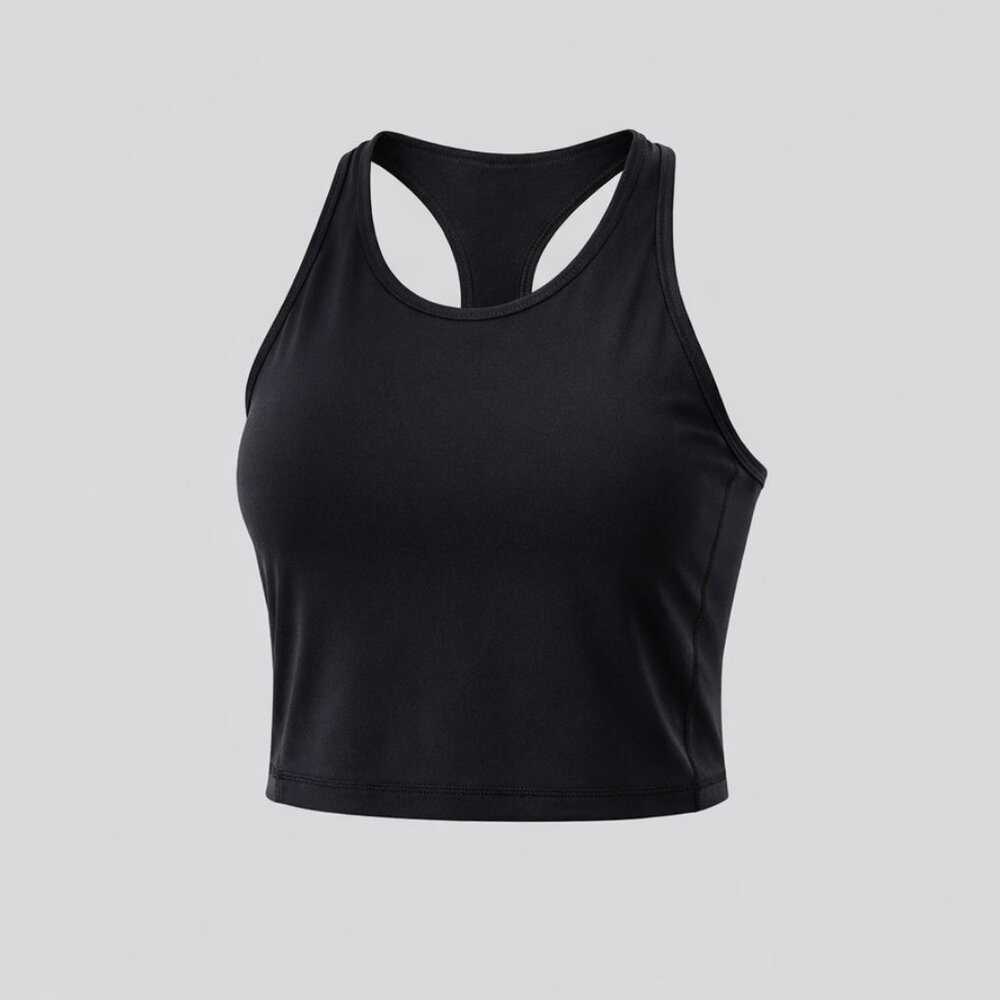 Sweaty Betty Racerback Sports Bra Tank Built-In Support Black M